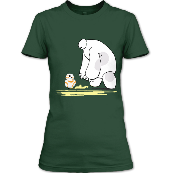 A black t-shirt with the shopify logo