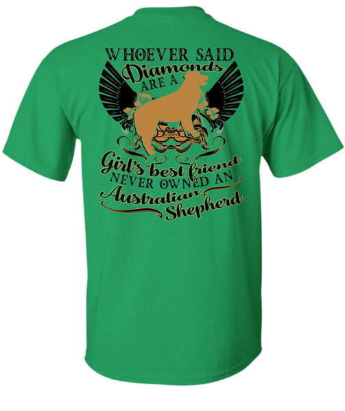 Diamonds Are A Girl's Best Friend T Shirt, I Love My Dog T Shirt