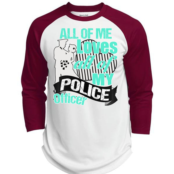 My Police Officer T Shirt, I Love Police T Shirt, Awesome T-Shirts  (Polyester Game Baseball Jersey)