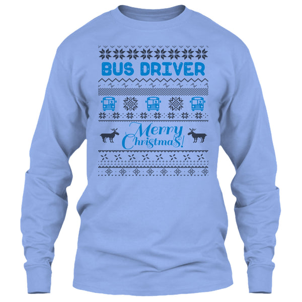 Bus Driver Merry Christmas T Shirt, Gift For Merry Christmas T Shirt