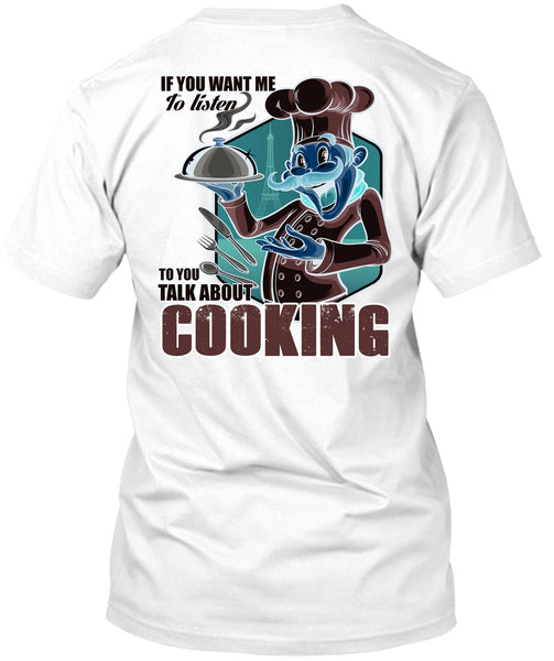 A black t-shirt with the shopify logo