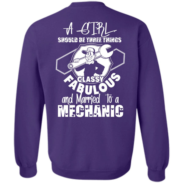 A Girl Should Be Three Things T Shirt, I Love Mechanic Sweatshirt