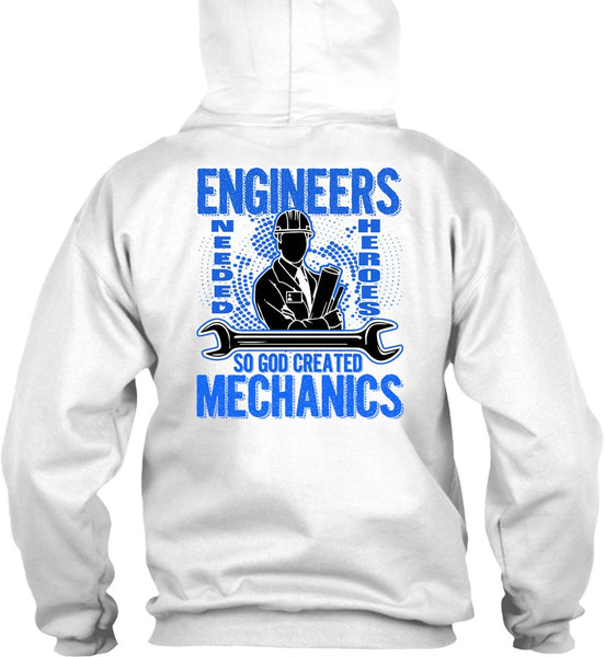 God Created Mechanics T Shirt, Engineers T Shirt