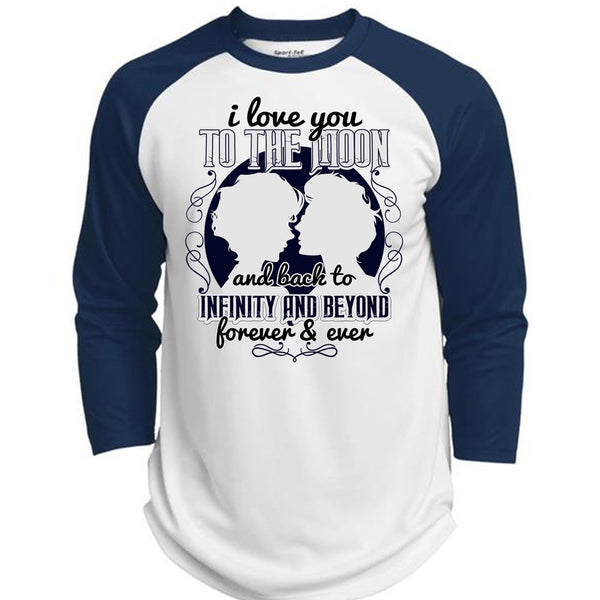 I Love You To The Moon And Back T Shirt, I Love My Wife T Shirt, Awesome T-Shirts  (Polyester Game Baseball Jersey)