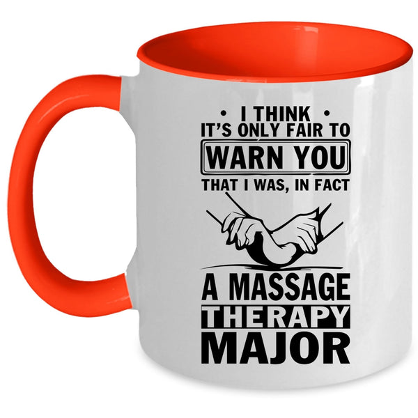 Cute Massage Therapist Coffee Mug, Massage Therapy Major Accent Mug