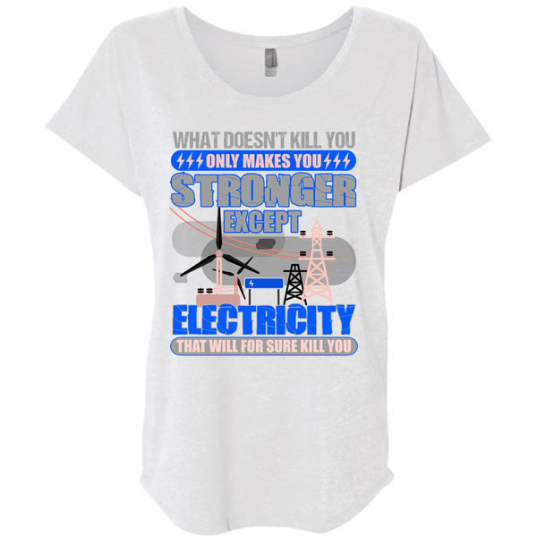 Stronger Except Electricity T Shirt, Being An Electrician T Shirt, Awesome T-Shirts