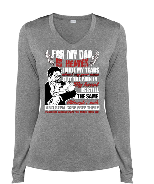 For My Dad In Heaven T Shirt, I Love My Dad T Shirt