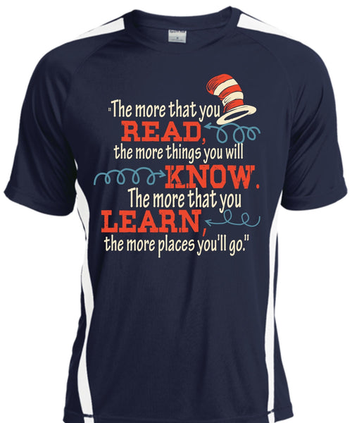 Dr. Seuss T Shirt, The More That You Read T Shirt, The Cat in the Hat T Shirt, You Will Know T Shirt, Cool Shirt