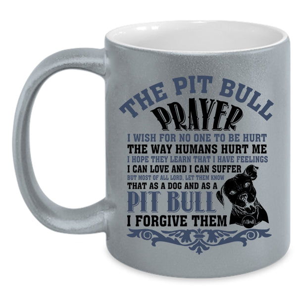 Awesome Pit Bull Coffee Mug, The Pit Bull Prayer Accent Mug