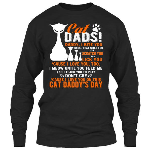 Cat Dads T Shirt, Daddy I Bite You T Shirt