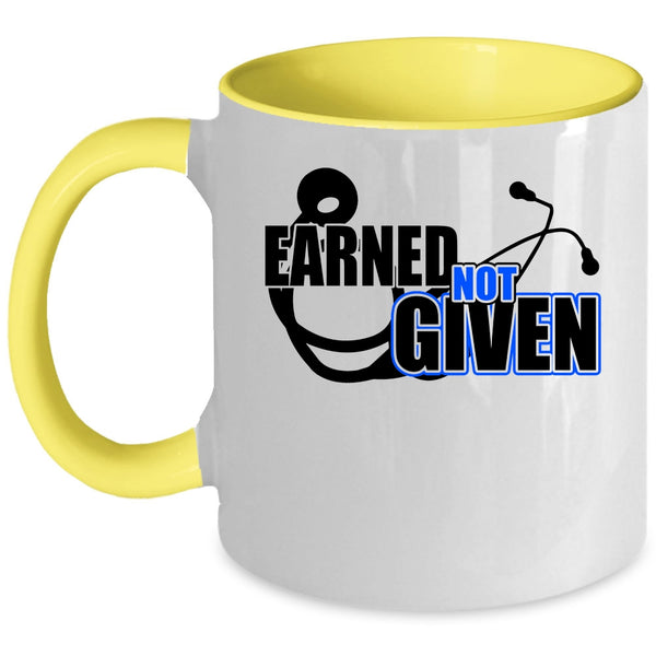 Awesome Nurses Coffee Mug, Earned Not Given Accent Mug