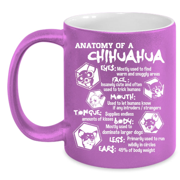 Anatomy Of A Chihuahua Coffee Mug, Chihuahua Lovers Coffee Cup