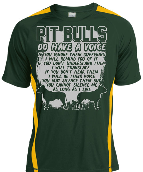 Pit Bulls Do Have A Voice T Shirt, I Will Translate T Shirt, Cool Shirt