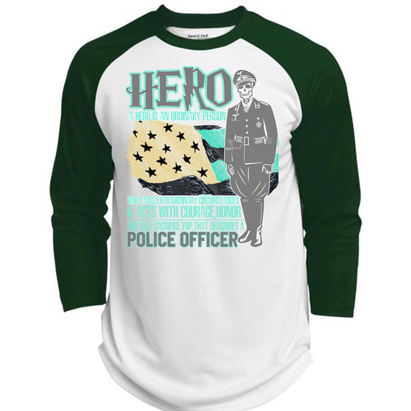 Police Officer T Shirt, I Love Police T Shirt, Awesome T-Shirts  (Polyester Game Baseball Jersey)