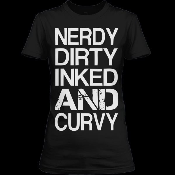 A black t-shirt with the shopify logo