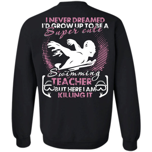 A black t-shirt with the shopify logo