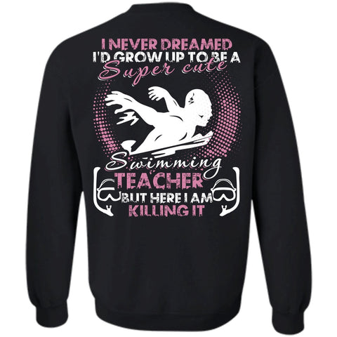 A black t-shirt with the shopify logo