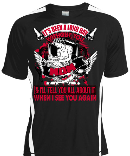 A black t-shirt with the shopify logo