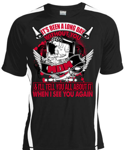 A black t-shirt with the shopify logo