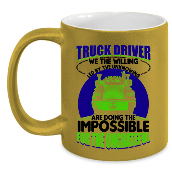 Cute Gift For Truck Driver Coffee Mug, Truck Driver Accent Mug