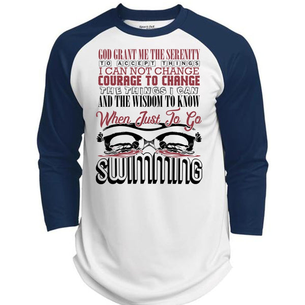 Just To Go Swimming T Shirt, I Love Swimming T Shirt, Awesome T-Shirts  (Polyester Game Baseball Jersey)