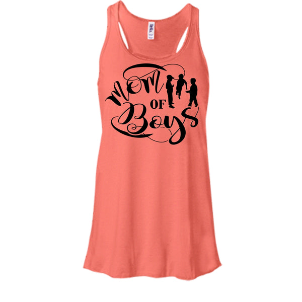 Mom Of Boys T Shirt, Mother And Son Tank Top