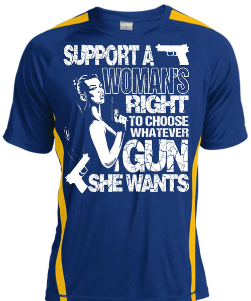 Choose Whatever Gun T Shirt, Support A Woman's Right T Shirt, Cool Shirt