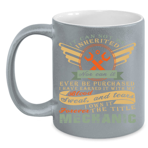 The Title Mechanic Coffee Mug, Best Gift For Mechanics Coffee Cup