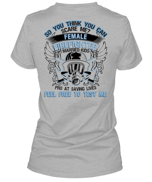 Female Firefighter Married Kids T Shirt, I Love Firefighter T Shirt