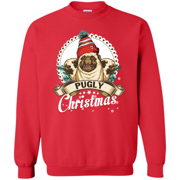 Coolest Pug T Shirt, Coolest Merry Christmas Sweatshirt