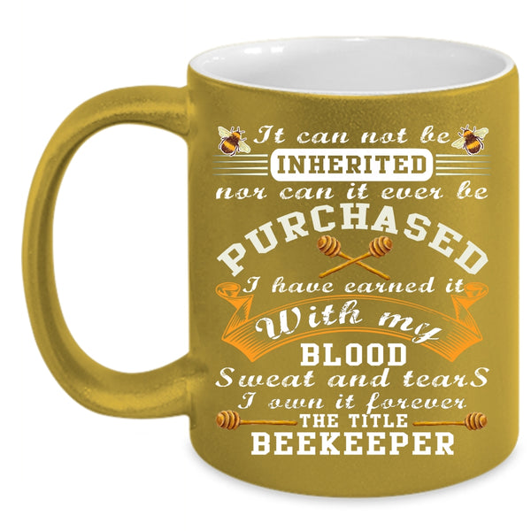The Title Beekeeper Coffee Mug, Best Beekeeper Coffee Cup