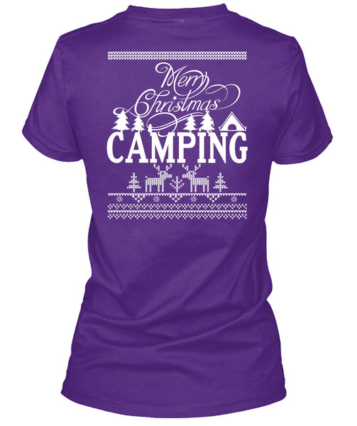 Merry Christmas Camping T Shirt, This Girl Loves Christmas T Shirt