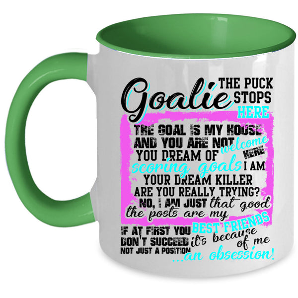 My Best Friends Coffee Mug, Goalie Accent Mug
