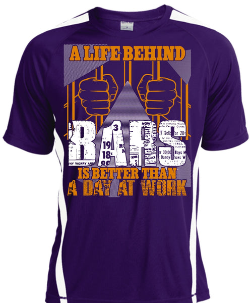 A Life Behind Bars T Shirt, Day At Work T Shirt, Cool Shirt