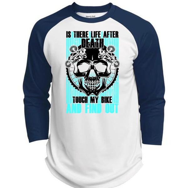 Touch My Bike And Find Out T Shirt, I Love Biker T Shirt, Awesome T-Shirts  (Polyester Game Baseball Jersey)