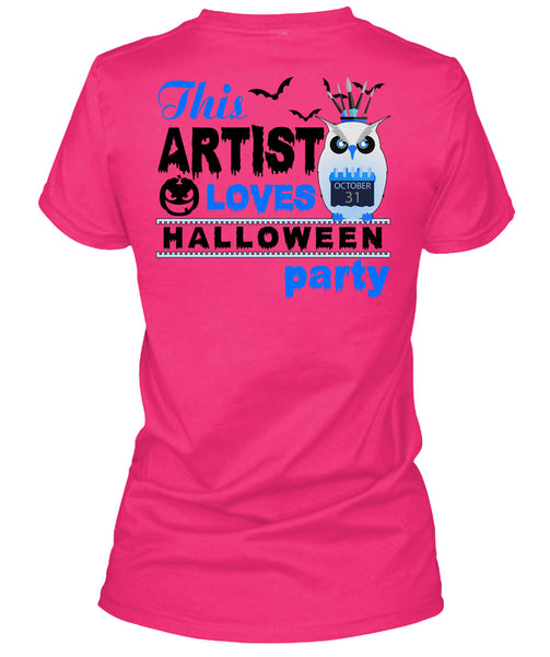This Artist Loves Halloween Party T Shirt, Wait For Halloween T Shirt