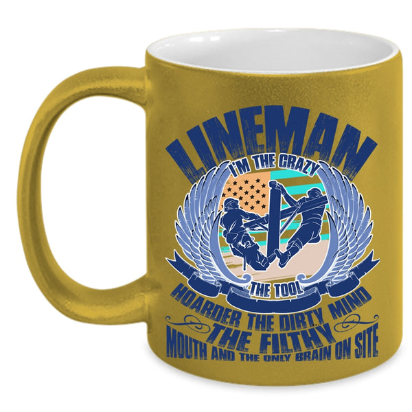 Awesome Gift For Linemans Coffee Mug, Lineman Accent Mug