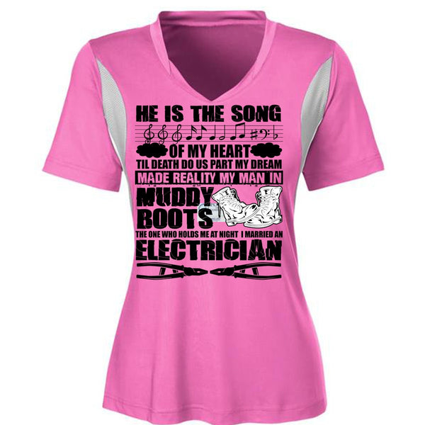I Married An Electrician T Shirt, I Love Electrician T Shirt, Awesome T-Shirts
