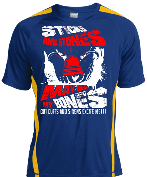 Sticks And Stones T Shirt, Being A Police T Shirt, Cool Shirt