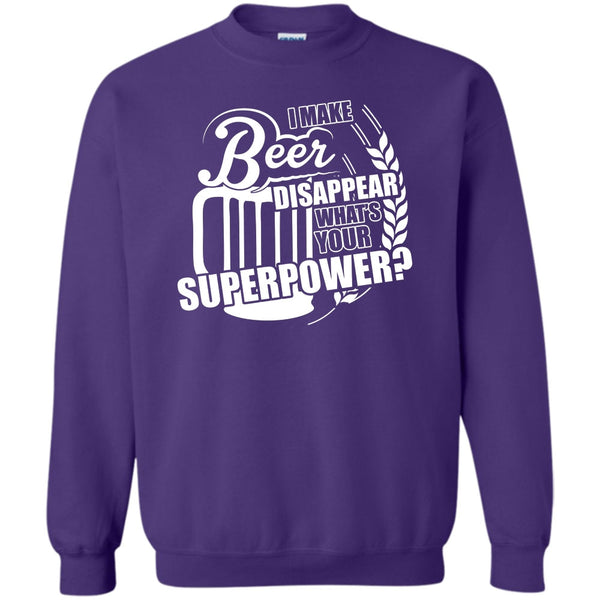 What's Your Supperpower T Shirt, Coolest Beer Drinker Sweatshirt