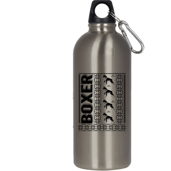 Cute Boxer 20 oz Stainless Steel Bottle,Christmas Gift For Daughter Outdoor Sports Water Bottle