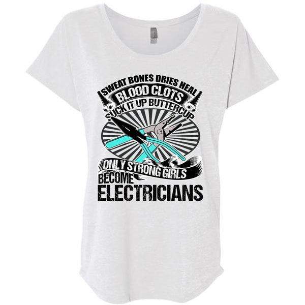 Only Strong Girls Become Electricians T Shirt, I Love Electrician T Shirt, Awesome T-Shirts