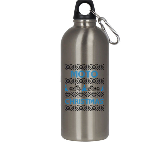 Moto Christmas 20 oz Stainless Steel Bottle,Christmas Gift For Fireman Outdoor Sports Water Bottle