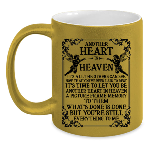 Cool Gift For My Boyfriend Coffee Mug, Another Heart In Heaven Accent Mug