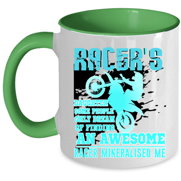 An Awesome Racer Coffee Mug, Racer's Daughter Accent Mug