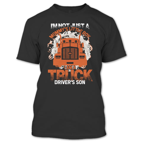 A black t-shirt with the shopify logo