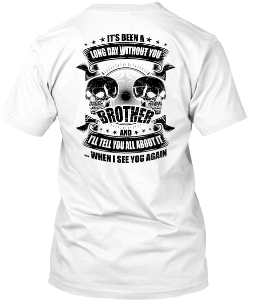 A black t-shirt with the shopify logo