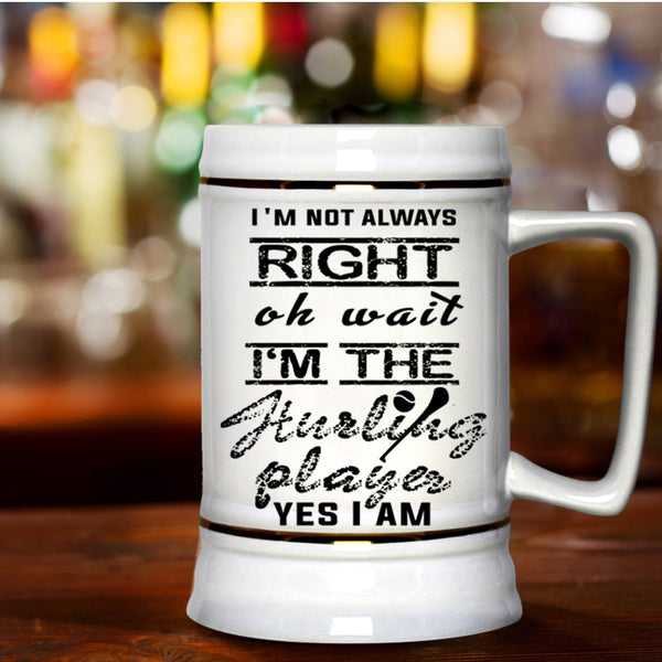 Awesome Hurling Player Beer Stein 22oz, I'm The Hurling Player Beer Mug