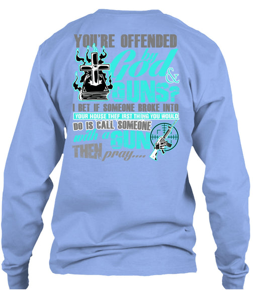 God And Guns T Shirt, I Love Gun T Shirt