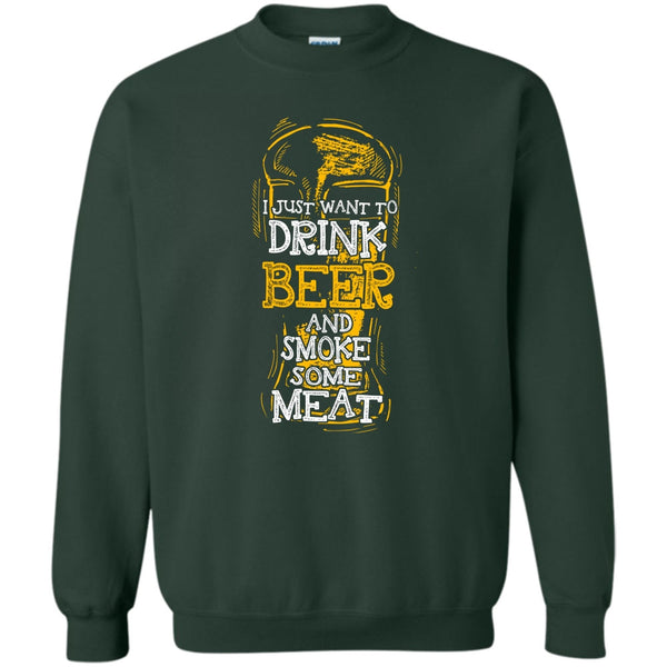 And Smoke Some Meat T Shirt, Coolest Beer Drinker Sweatshirt